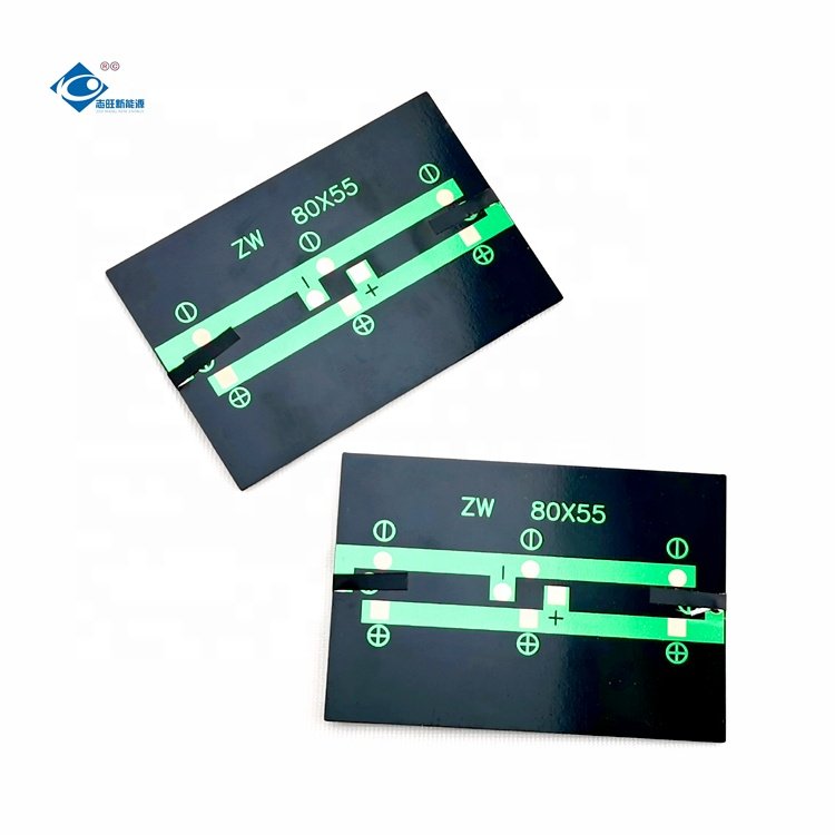 Customized Epoxy Resin Solar Panel 0.7W Mini Solar Panels Charger ZW-8055-6V Poly Mini Solar Panels Power Charger 6V