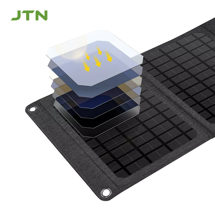 Outdoor camping pv folding bag 24W 30W foldable portable solar panel charger for laptop mobile phone