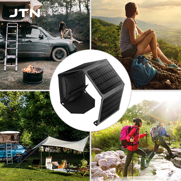 Outdoor camping pv folding bag 24W 30W foldable portable solar panel charger for laptop mobile phone