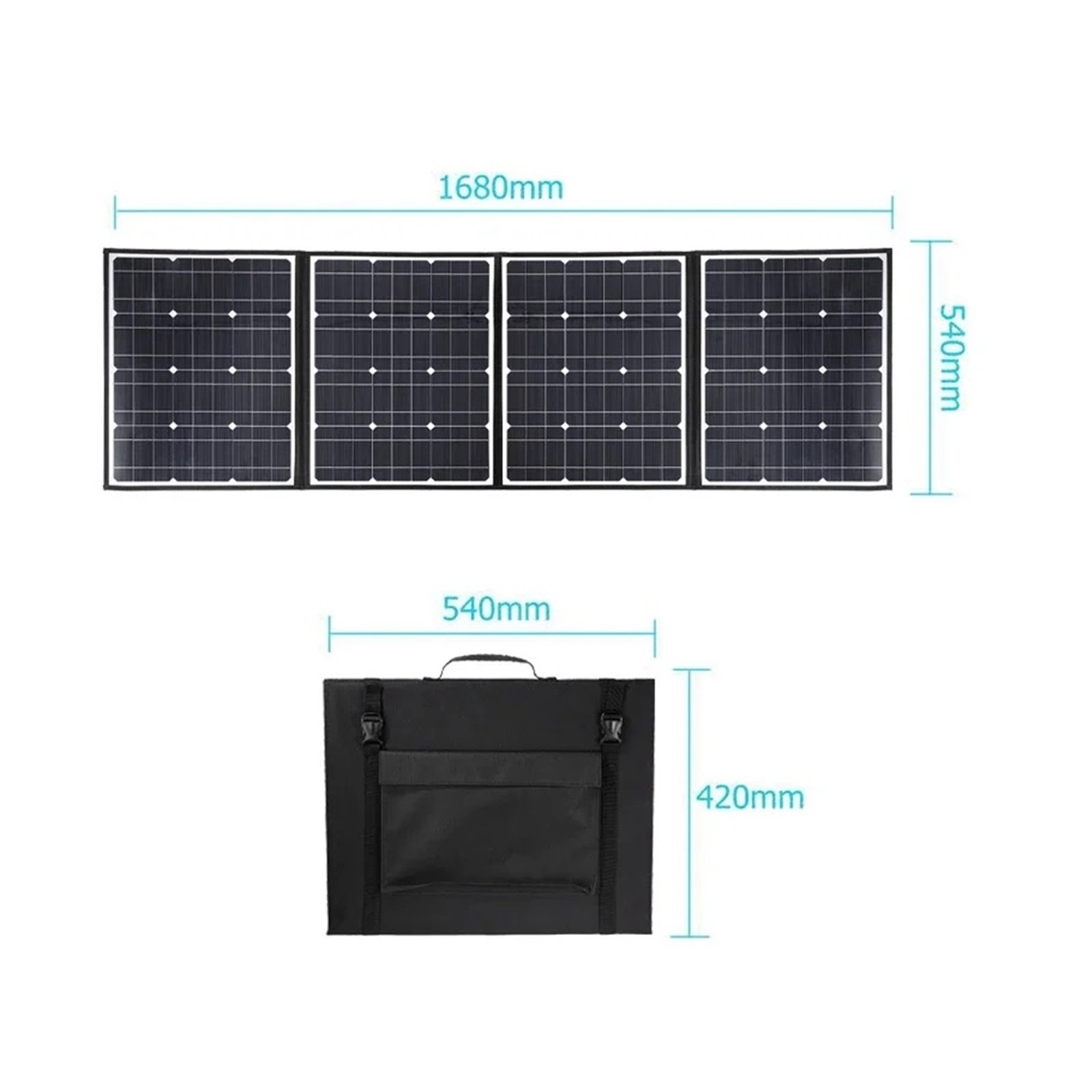 Senhuo Foldable Pack S panel 18V 400W USB Output Single Crystal Waterproof With 10/20/30/40/50A/60A Controller For Outdoor Use
