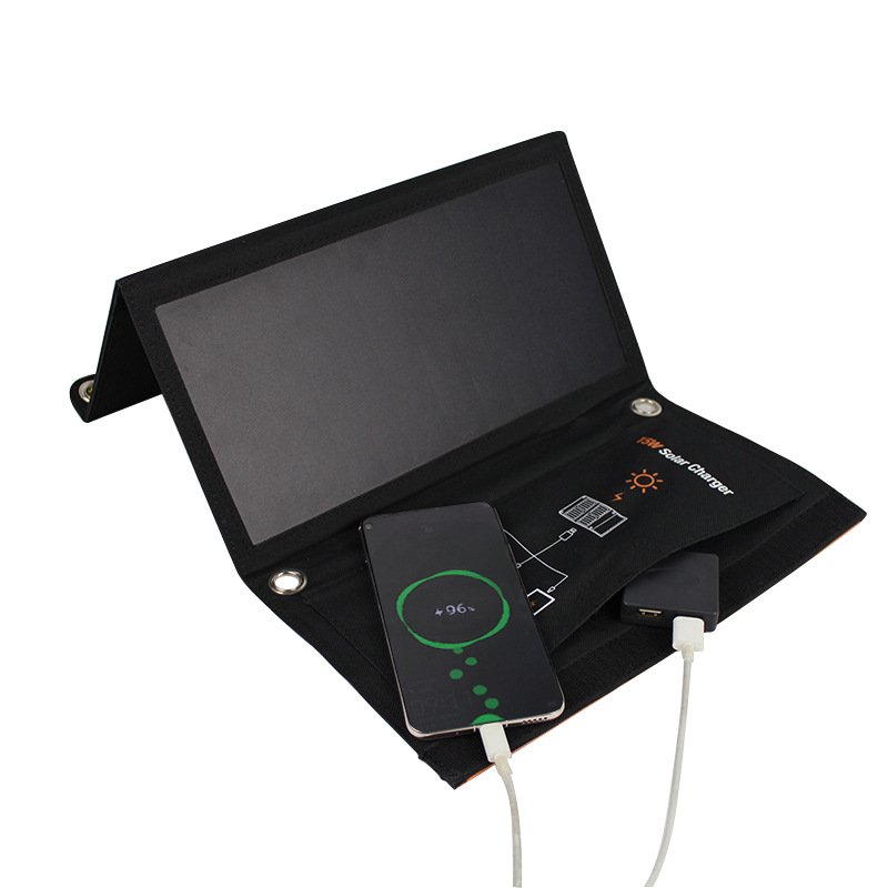 solar charging panel portable folding solar charging kit outdoor emergency mobile charger