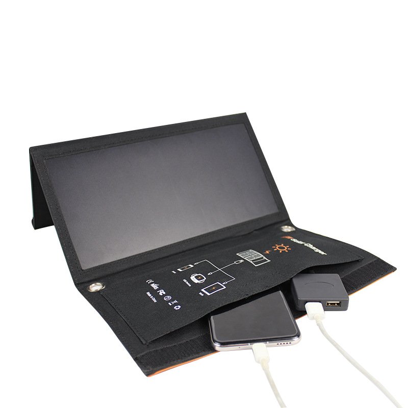 solar charging panel portable folding solar charging kit outdoor emergency mobile charger