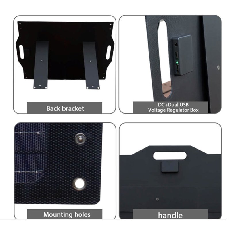 Portables 100W Foldable Solar Panel Solar Charger For Outdoor