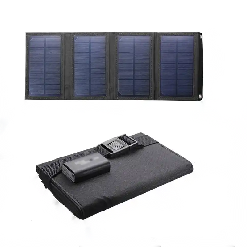 Portable Outdoor Waterproof Foldable Cell Phone Charger Solar Charger 8W Solar Panel