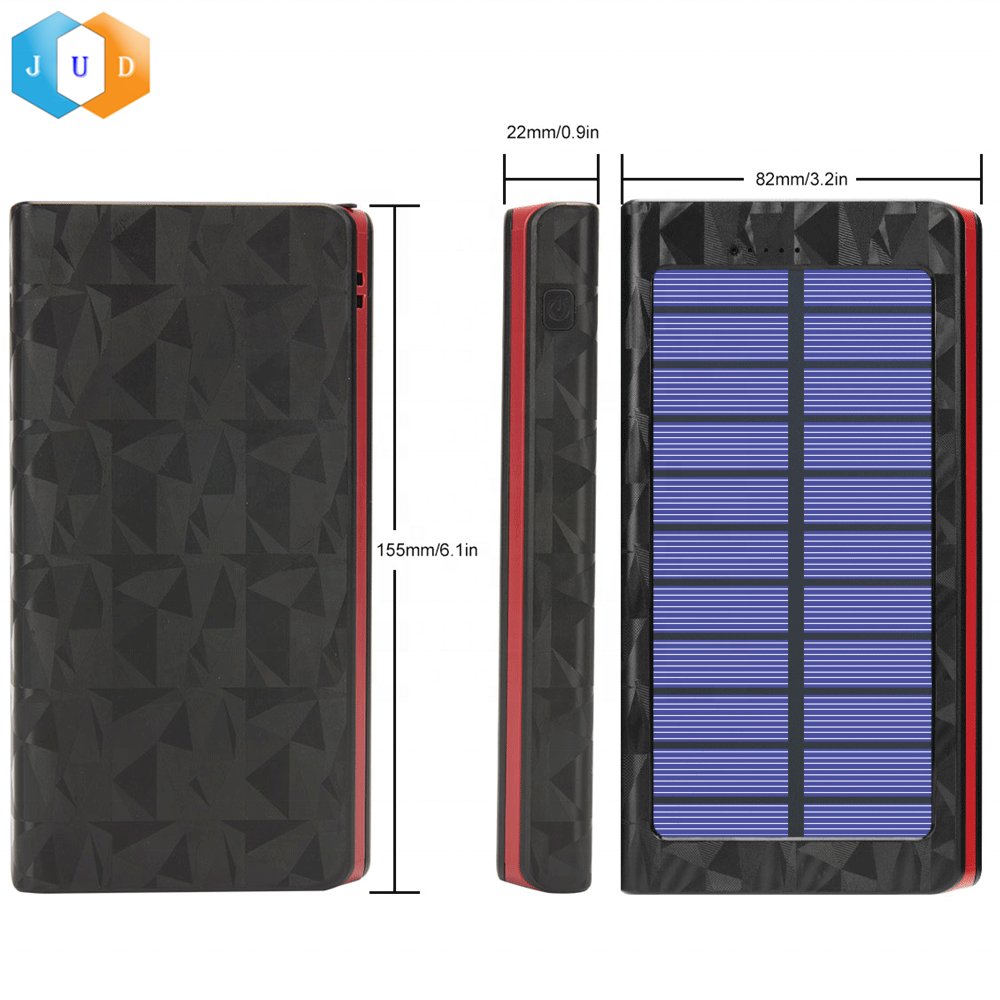 Innovative JD-T37 Type-C Fast Charging Outdoor Solar Charger 2022 16000mAh Max Solar Panel Battery Pack with USB-C Fast Charging