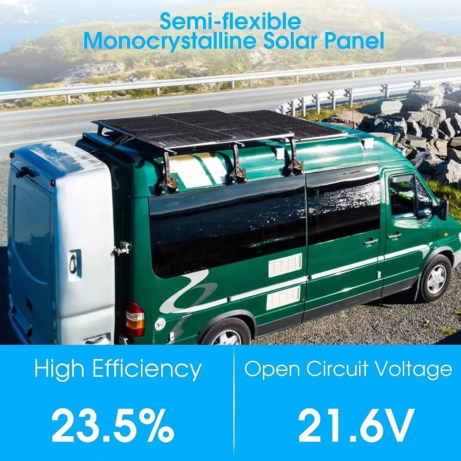 Portable Solar Panel 200w 210w 215w solar Charger 215W 21.6V Mono Hetero-Junction Flexible Solar Panel for Camping Car Boat