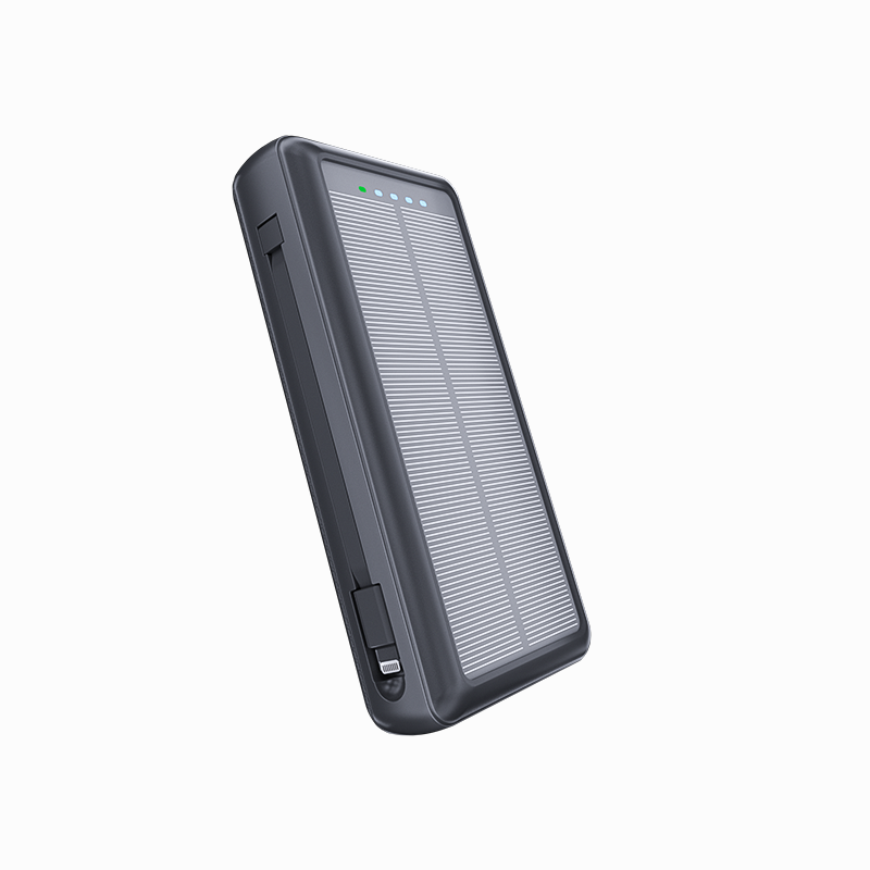 Portable 20000Mah Solar Power Bank For Mobile Phone Outdoor Built In Cable Solar charger Fast Charger Power Banks