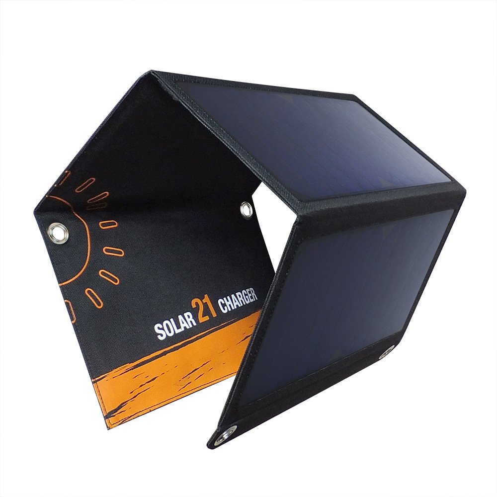 Foldable camping solar panel charger 21W 28W portable solar charger for laptop cellphone