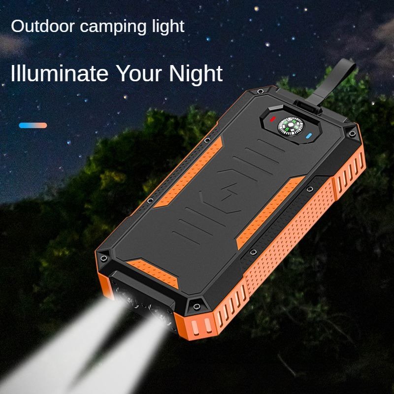 High quality 20000mAh 15W wireless charging power bank 22.5W super fast charge deep waterproof solar power bank with LED light