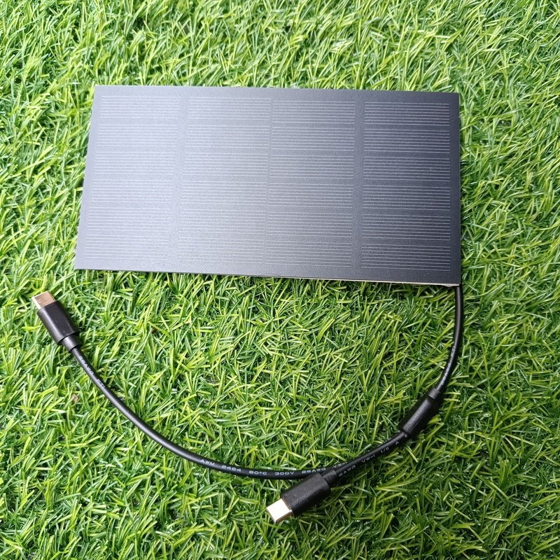 China PV Solar Panels Monocrystalline Supplies Solar Panel Charger with High Efficiency 2.2w 6v Solar Panel 5v usb TYPE C cable