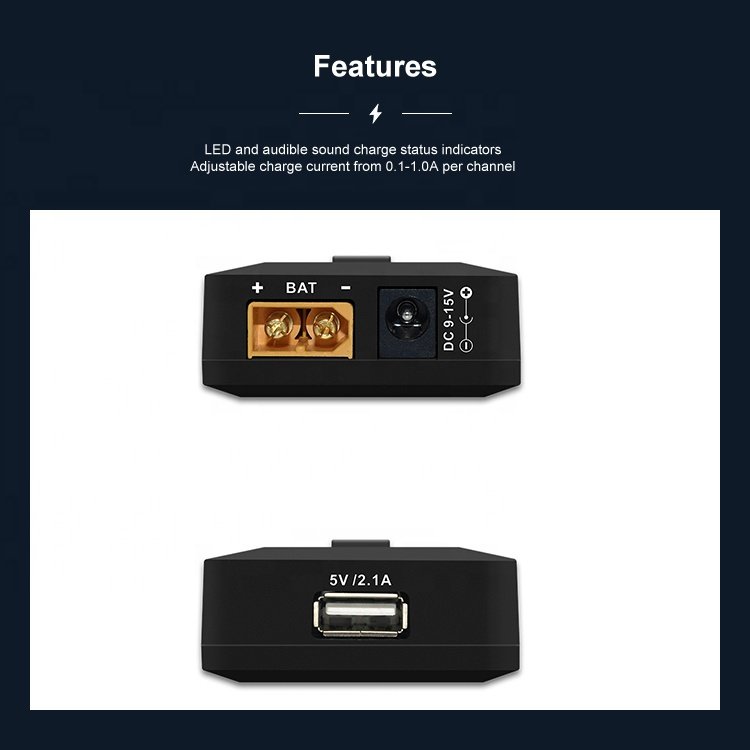 UltraPower UP-S6 Six-Channel 26.1W Smart balance Charger for UAV/Drone/Car/Rc toys and all type batteries Charging.