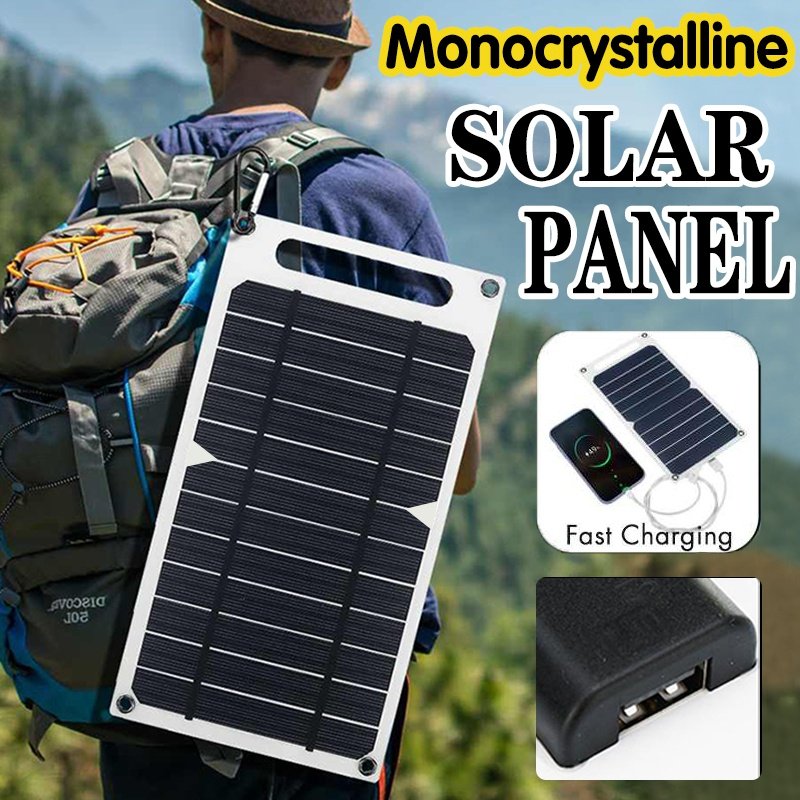 30W 5V Portable Solar Panel with USB Security Charger for Mobile Phones Outdoor Campsite