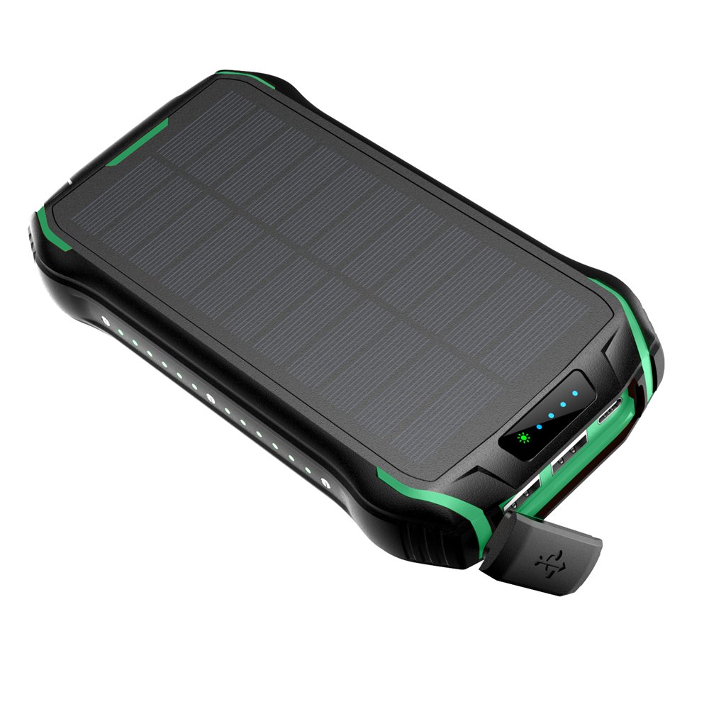 New Technology Products 2024 OEM 26800mAh Large Capacity Mobile Phone Charger Customized Outdoor Waterproof Solar Power Bank