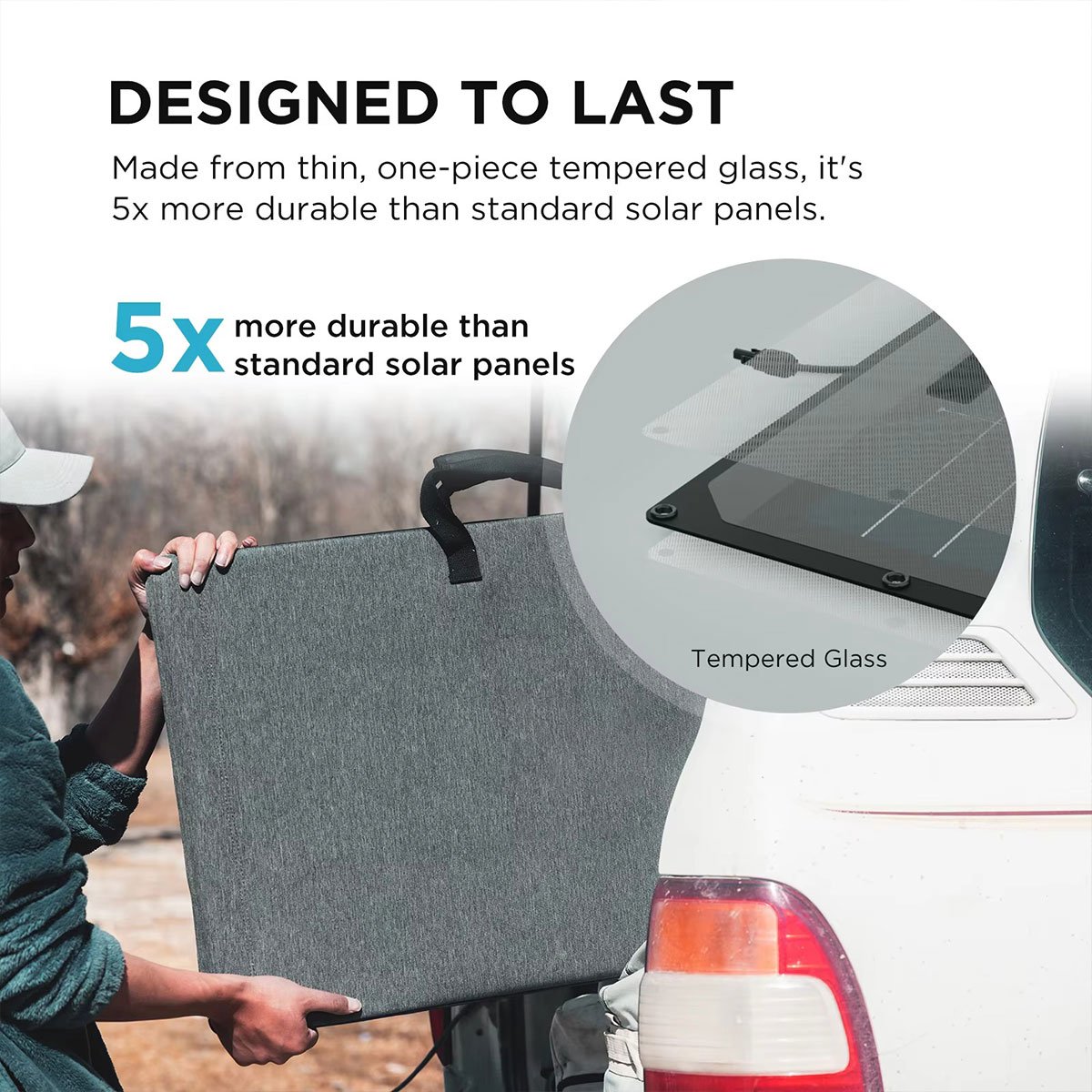 220W Portable Solar Panel for Power Station, Bifacial Foldable Solar System Charger with Adjustable Kickstand, IP68 for Outdoor