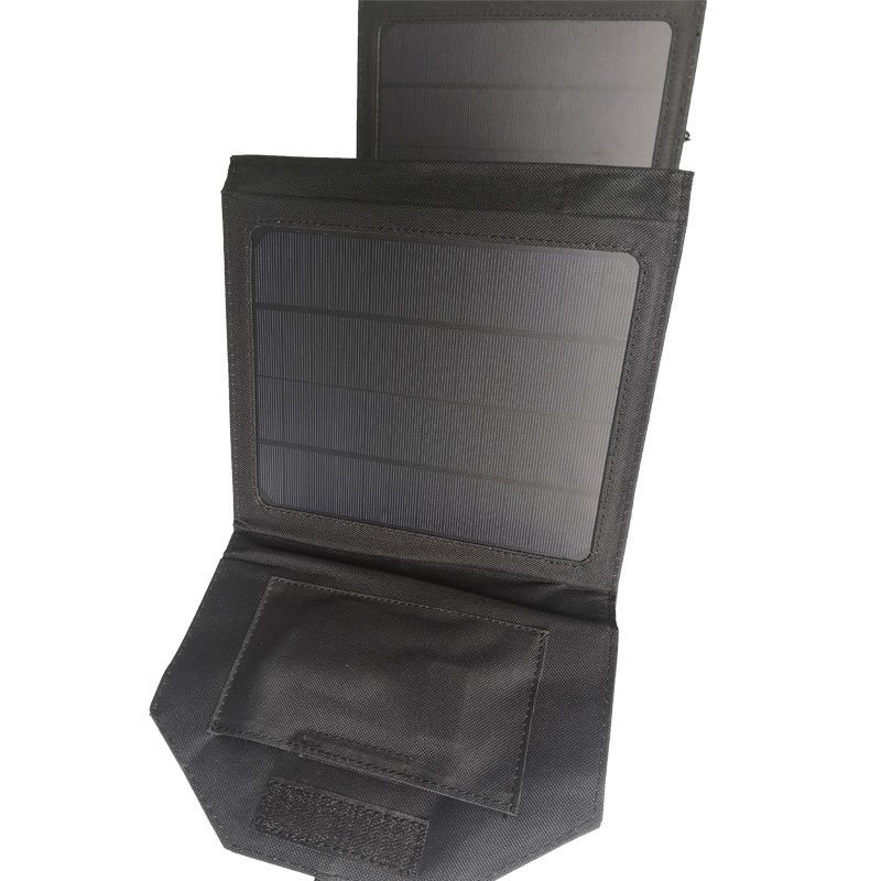 Outdoor waterproof camo solar folding 24W quick charge USB portable camping power pack charging panel