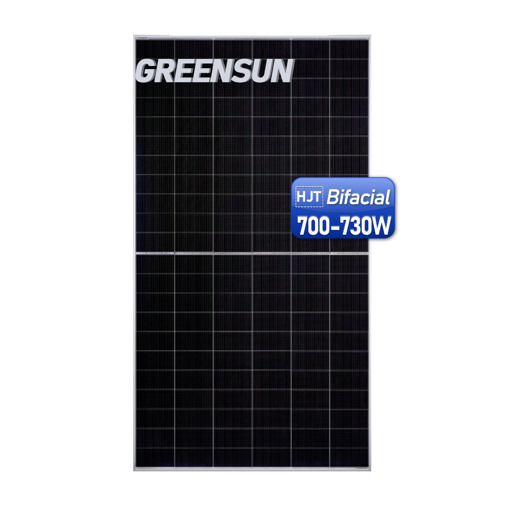 OEM solar panel 700w 710w 720w 730w HJT mono half cell 210mm 130 cells double glass with 30 years warranty