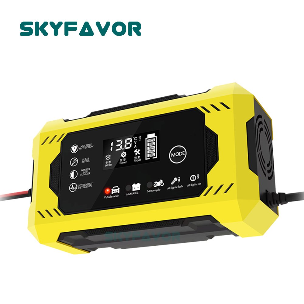 Latest trending products 12V battery charger 12V 6A automatic smart dropshipping products 12 volt Motorcycle car battery charger