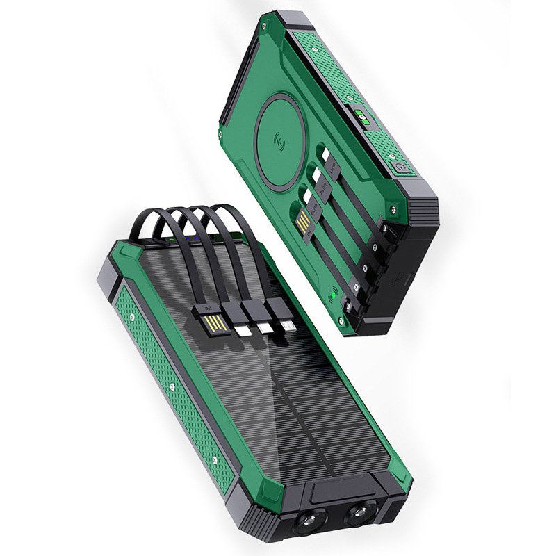 Portable multifunctional outdoor solar charging treasure 8000mah 10000 mah large-capacity mobile charging station