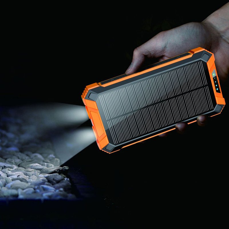 Portable multifunctional outdoor solar charging treasure 8000mah 10000 mah large-capacity mobile charging station