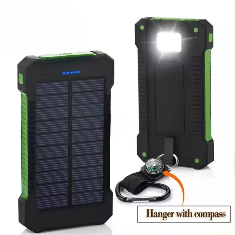 Wholesale Custom Solar Power bank 20000mAh Portable Solar Phone Charger Solar Power Bank with Concealed Phone Holder
