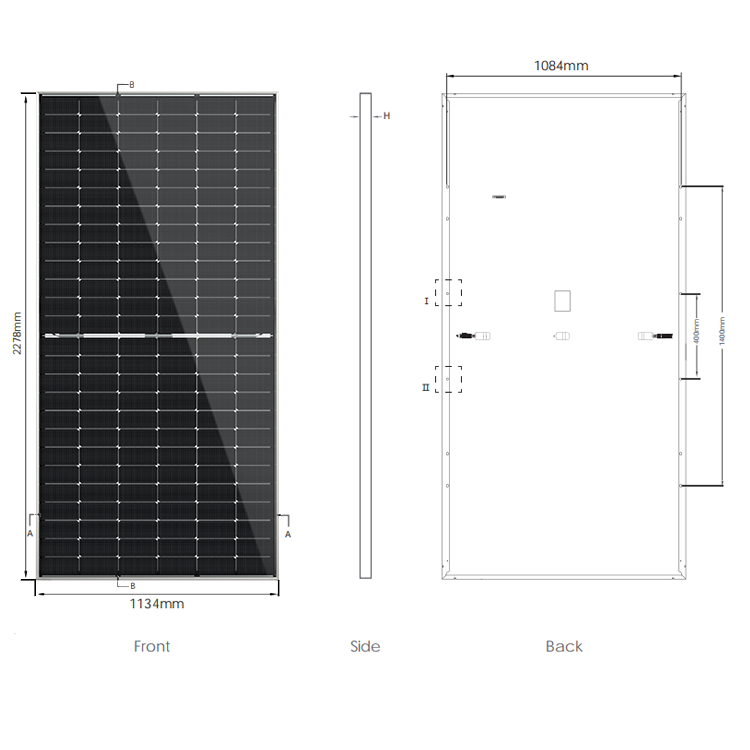 Anern portable bipv 450W 580W 630W solar panel outdoor foldable solar charger portable solar panel