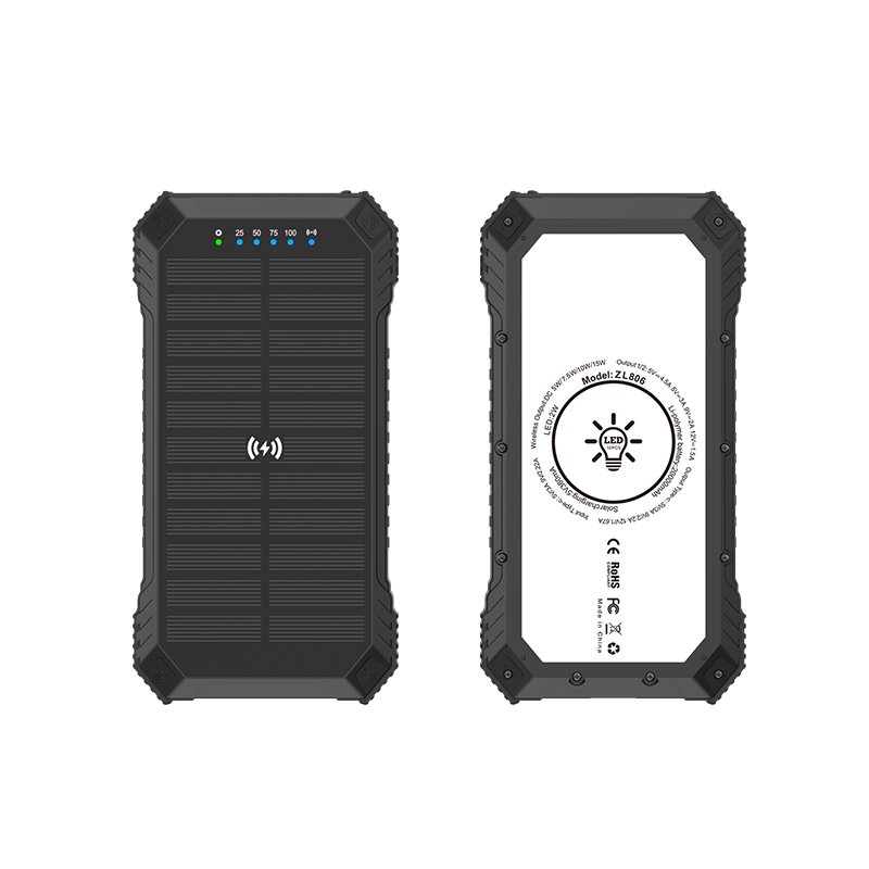 PD 20W dual interface fast charge magnetic high transfer rate solar 10000 mah 20000 mah waterproof solar power bank