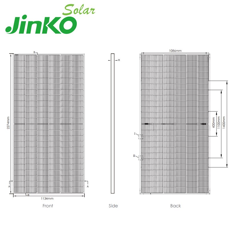 Jinko solar mono panel market paneles solares 550w facial p-type pv modules 540w jinko
