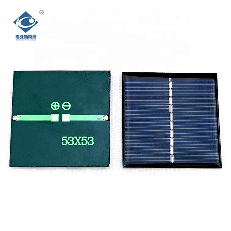0.35W Epoxy Resin Solar Panel ZW-5353 Outdoor Poly Solar Panel Charger 5V Customized Lightweight Silicon Solar Panel