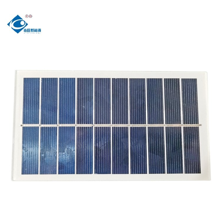 1.5W Mini Solar Panels Power Charger 5V Glass Laminated Solar Panel ZW-14280 Outdoor Camping Glass Solar Panel