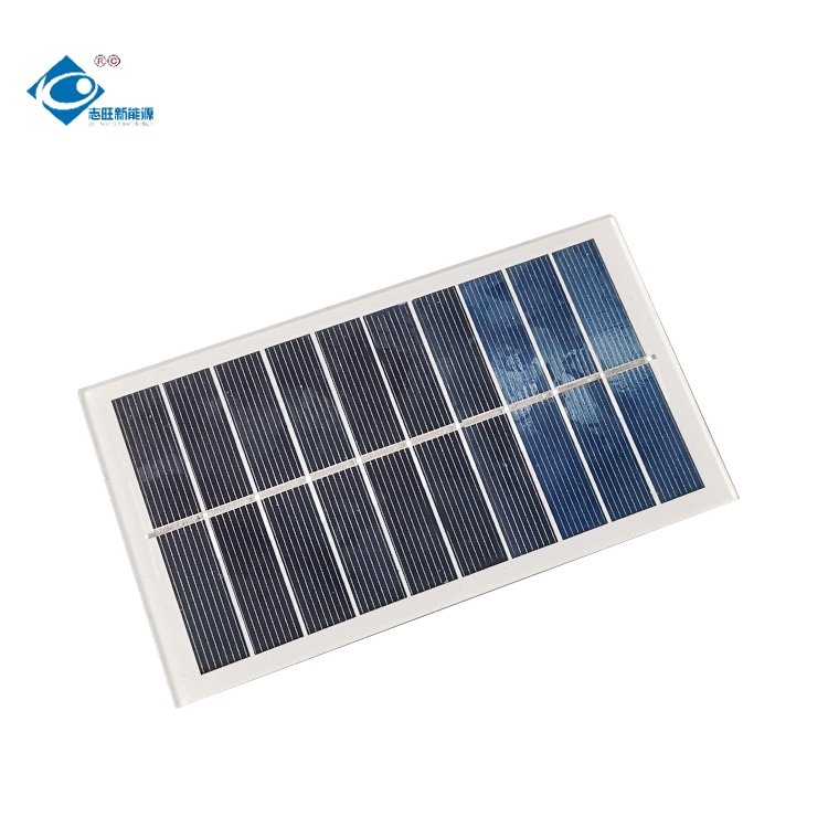 1.5W Mini Solar Panels Power Charger 5V Glass Laminated Solar Panel ZW-14280 Outdoor Camping Glass Solar Panel