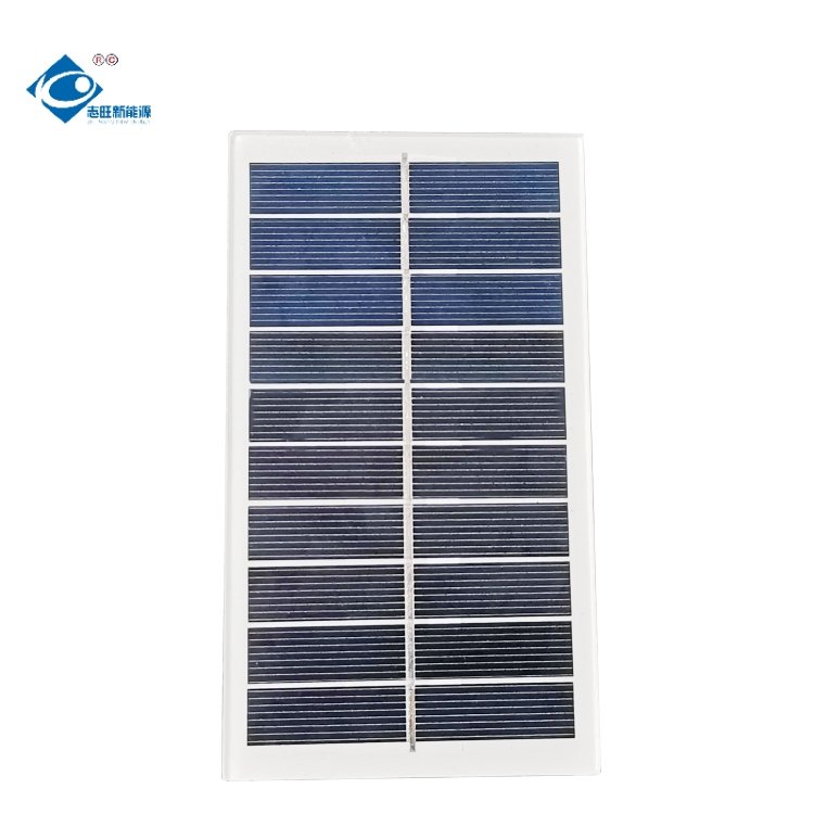 1.5W Mini Solar Panels Power Charger 5V Glass Laminated Solar Panel ZW-14280 Outdoor Camping Glass Solar Panel