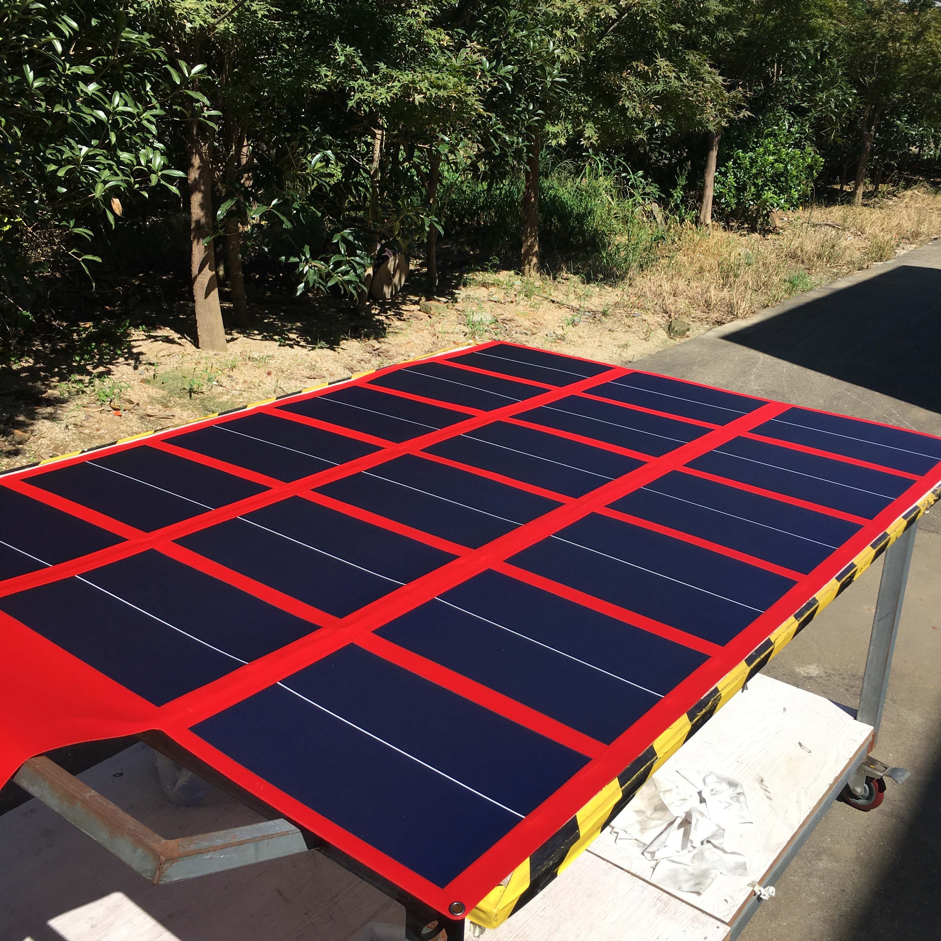 Flexible foldable solar blanket module amorphous solar blanket for 4X4 WD anderson plug