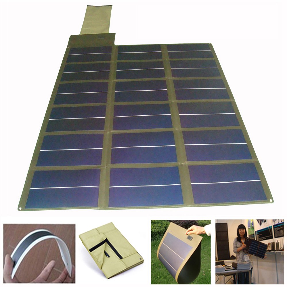 Flexible foldable solar blanket module amorphous solar blanket for 4X4 WD anderson plug