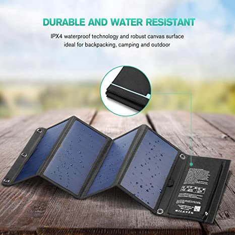Sunpower cells Solar Charger With USB Ports Portable Solar Panel Charger Camping Hiking use 5V 21W 28W Solar panel charger
