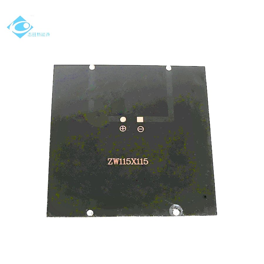 Lightweight Silicon Solar Panel 2W Mono Portable Solar Panel Charger ZW-115115 Mini Dustproof Epoxy Solar Panels 9V
