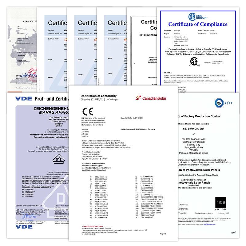 Canadian Solar Panels 650 Watts Mono 210mm Solar Cell 600W 640W 660W 665W PV Panels For Solar Power Plant