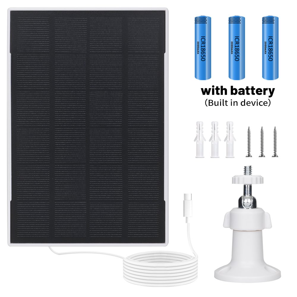 Factory 3.7v ETFE Solar Power Charger Type c USB Plug 6000mAh 3m waterproof cable Solar charger With battery