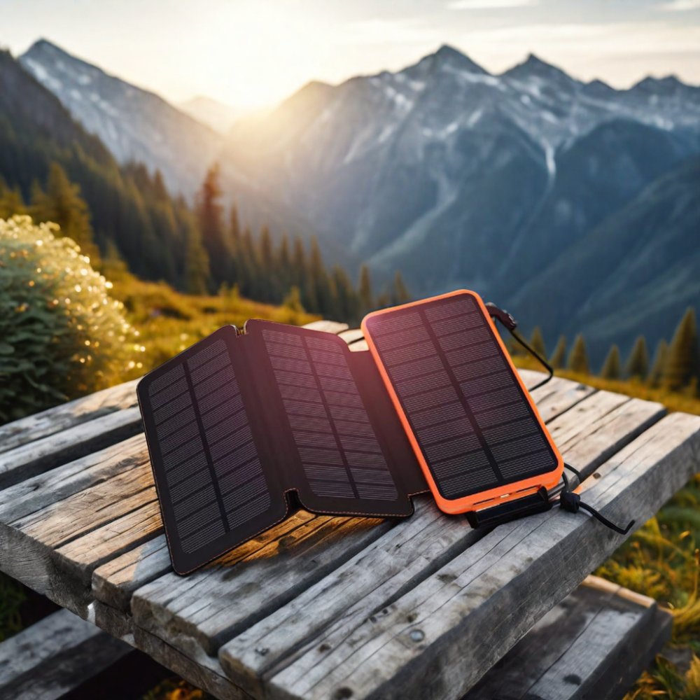 Factory Hot Sale Mobile Solar Charger Power Bank Dual Usb Outdoor Portable 20000mAh 10000mAh With Led Lights
