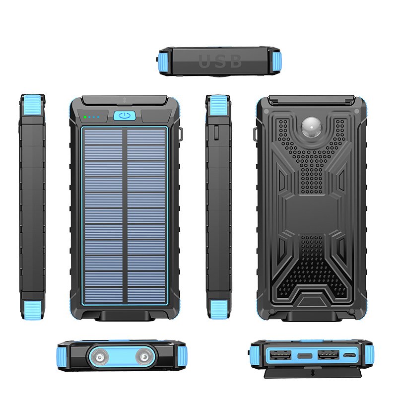 2024 Trending Product Rechargeable Battery Solar Power Bank 10000Mah Portable Outdoor Wireless Charger Power Bank For Smartphone