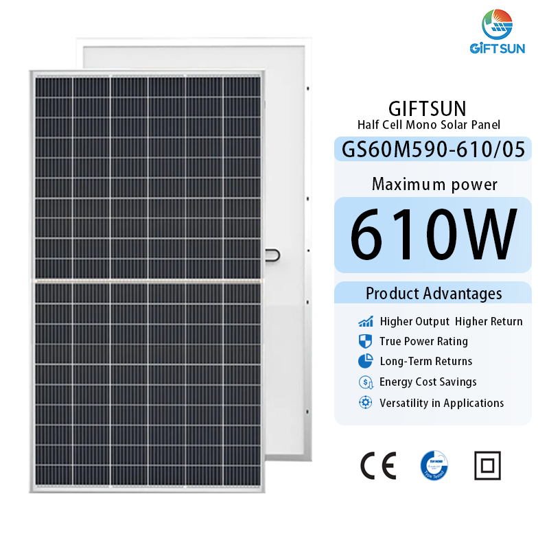 Placas solares 1000 w half cut mono perc 120 cells 210mm solar cell conrainer tier 1 solar panels 600W