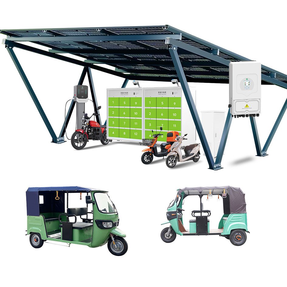 Solar EV Motorcycle Ebike Fast Charging Station Public Swap Charging Cabinet for electric motorcycle and moped