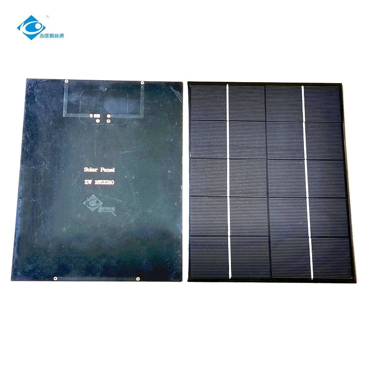 5W Semi-flexible Solar Panel ZW-5W-18V-P Outdoor ETFE Flexible Solar Panel 18V PET Laminated Solar Panel Charger