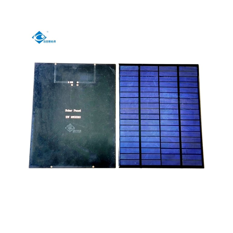 5W Semi-flexible Solar Panel ZW-5W-18V-P Outdoor ETFE Flexible Solar Panel 18V PET Laminated Solar Panel Charger