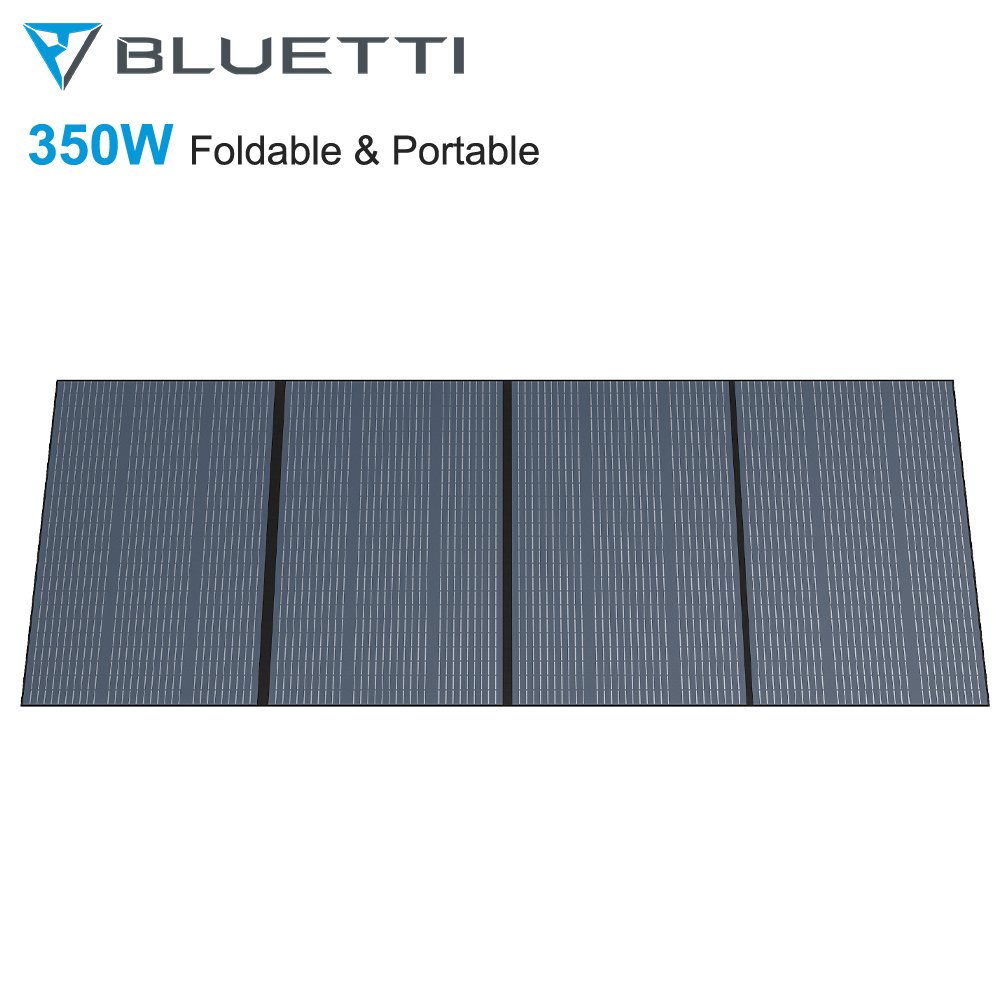 Bluetti 24V 26v 46V Monocrystalline Silicon Foldable Portable Solar Panels Black Folding for Camping Electricity Charger
