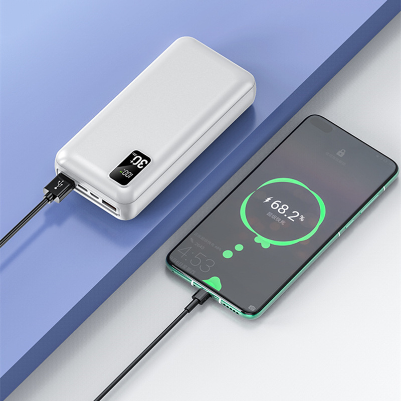 Large capacity mobile power supply 20000mAh30000mah PD Flash charge fast charge LED digital display portable mobile power supply