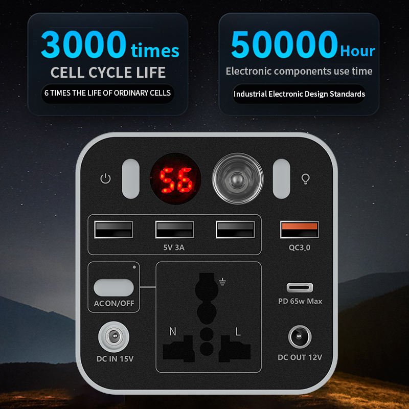 180W power banks station portable best outdoor portable power station camping supply solar powered generator for home use