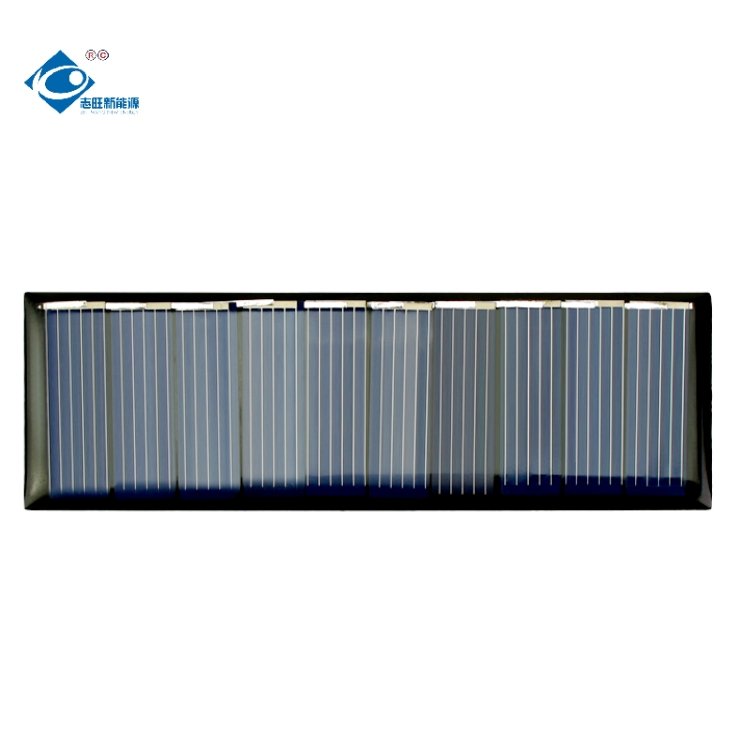 5.5V Waterproof Solar Panel Charger ZW-9030-5.5V Strip Epoxy Solar Panels 0.4W Mini Epoxy Solar Panel