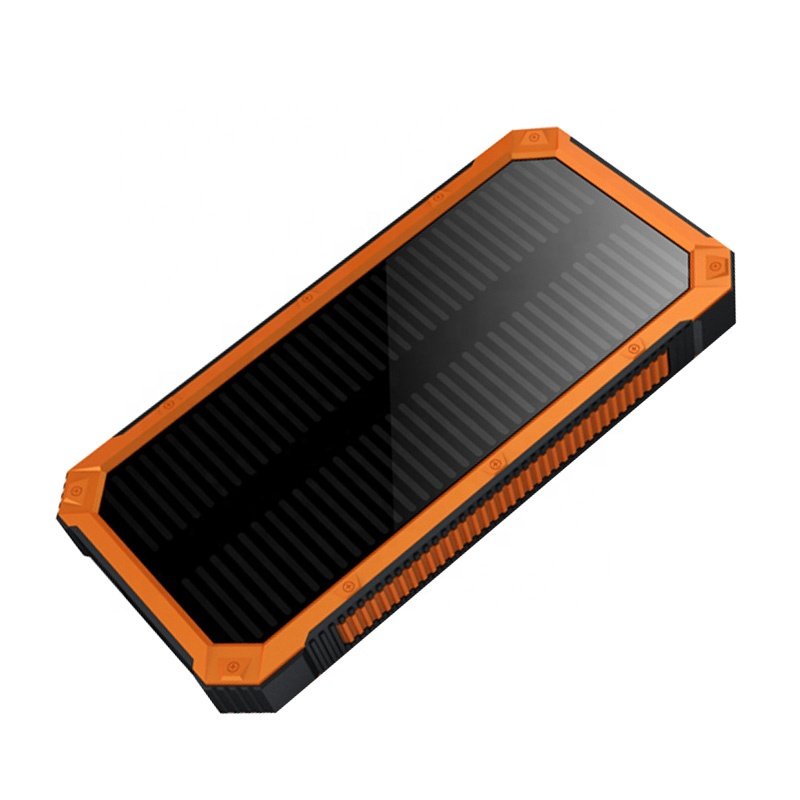 Big Capacity Solar Cell Phone Charger 10000 mah Solar Charger With LED Light Powerbank