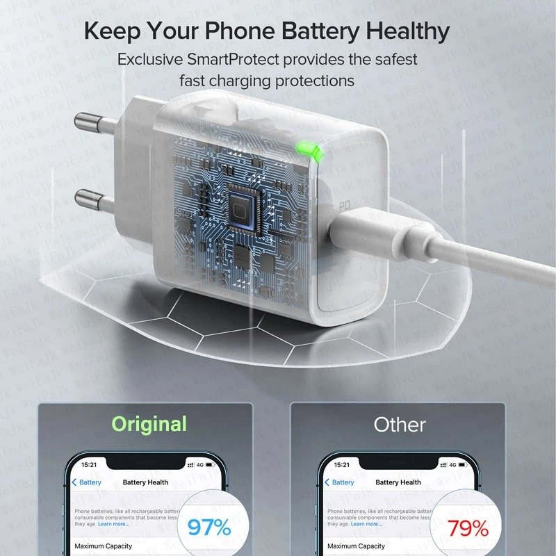 PD 20W For Apple USB Type C Charger For iPhone 13 12 11 14 Pro Max Mini XR X XS 8 Plus C Fast Charging Cable For iPhone Charger