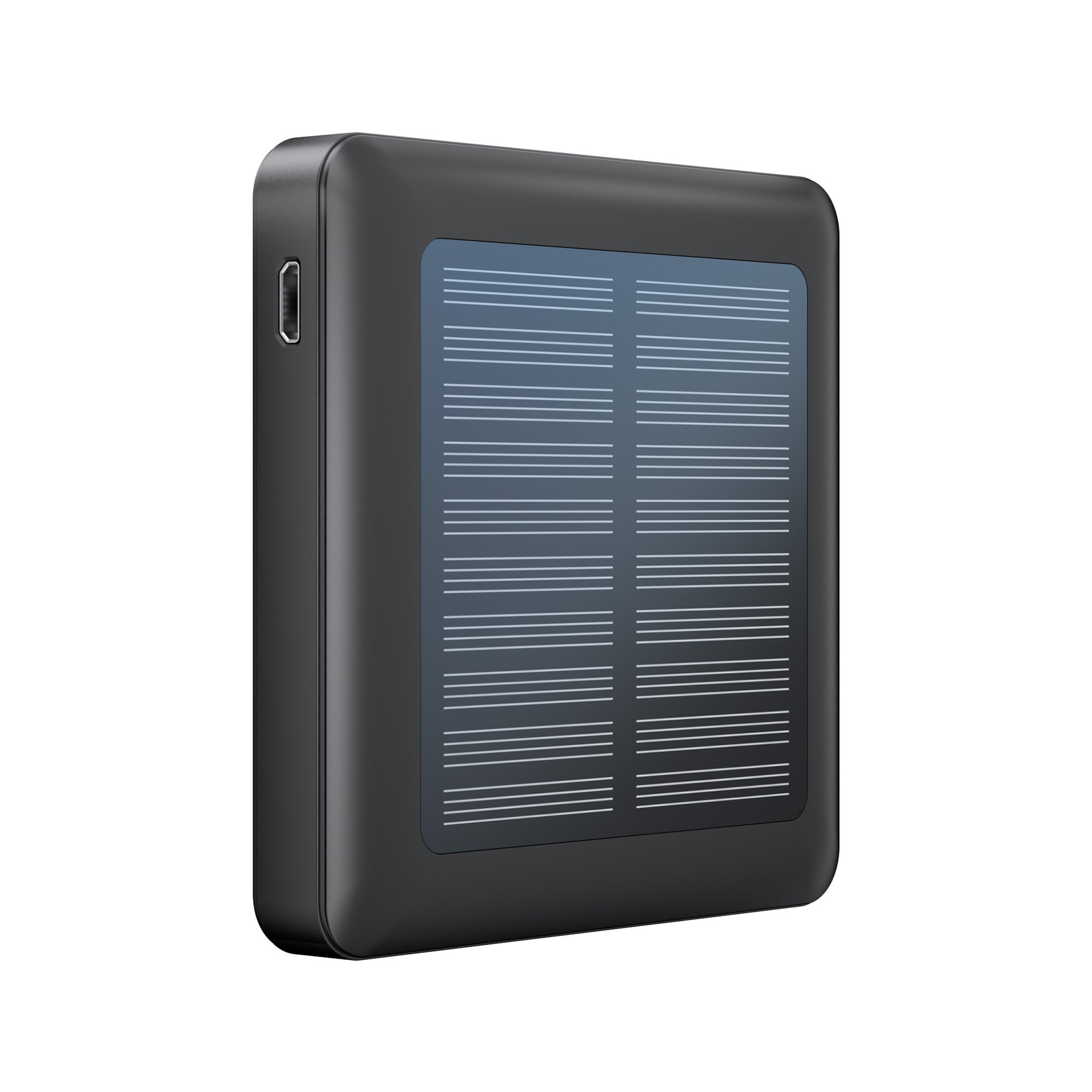 OEM Logo Ultra Thin Mini Solar Battery Pack 5000mAh Large Capacity Portable Power Bank For Outdoor Small Solar Power Bank